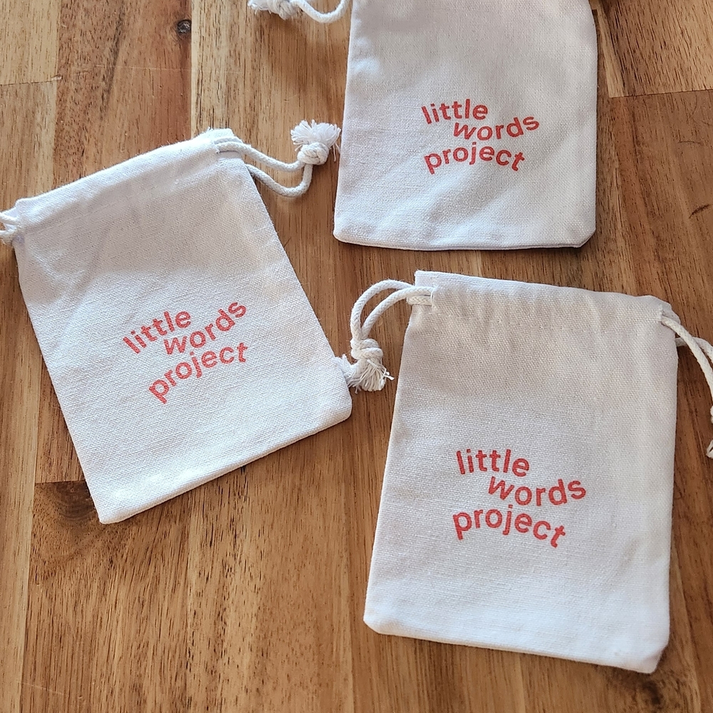 White Drawstring Pouch